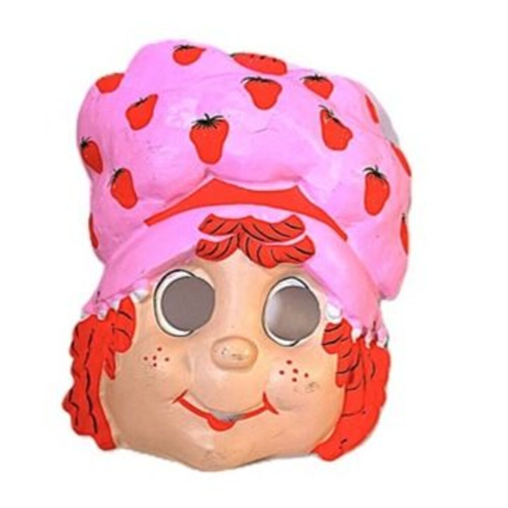 Vintage 1980s Ben Cooper Strawberry Shortcake Halloween Mask w/ Tag – Retro